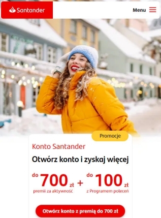 Santander - rachunek bankowy